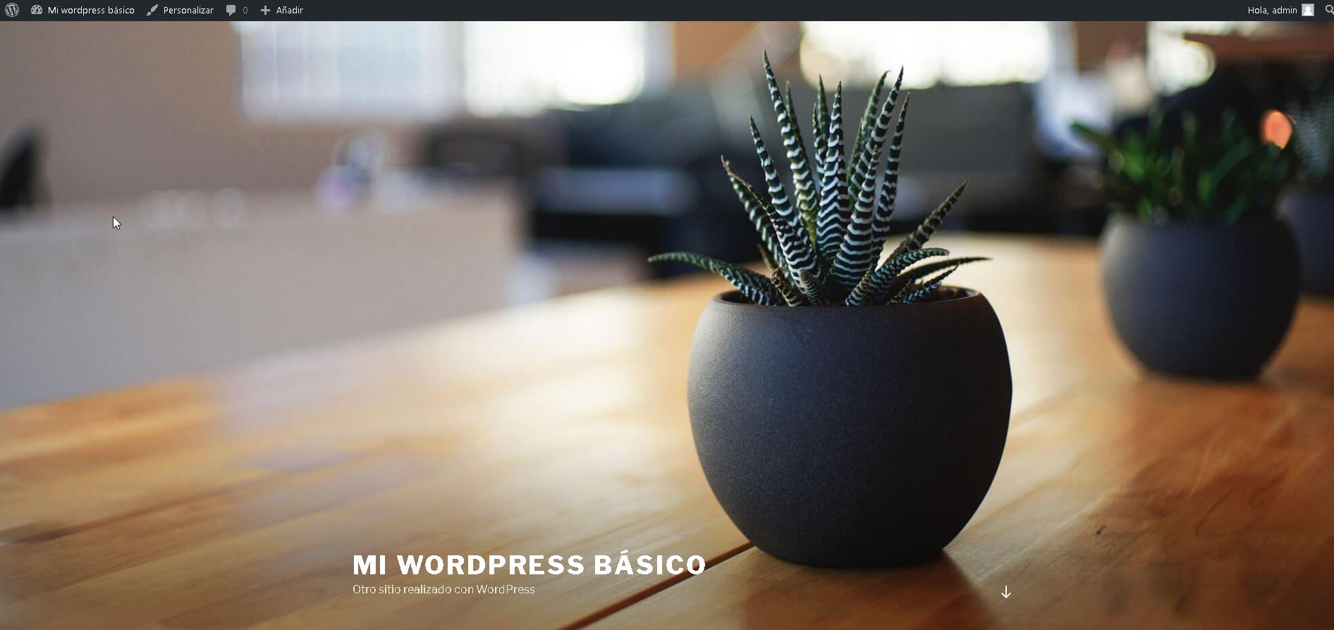 Mi wordpress básico – Otro sitio realizado con WordPress